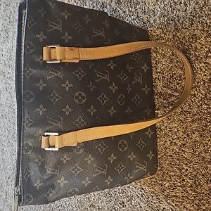 Authentic LOUIS VUITTON Monogram Cabas Piano Shoulder Bag